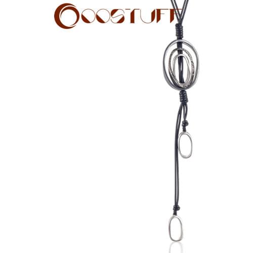 Beautiful Long Necklace Women with Multi Circle Pendants necklaces & pendants Wholesale Jewelry collares mujer colar choker 2020