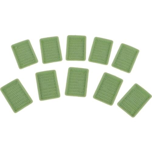 Set of 10 Pieces Miniature Tableware Foods Fruits Plate Tea Tray for 1/6 Dolls House Kitchen Dining Room End Table Decoration