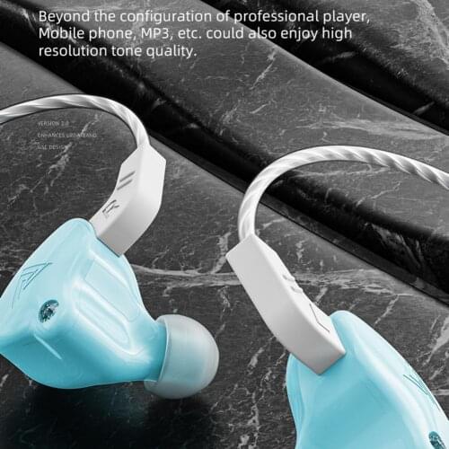 2021 Newest Universal QKZ AK6-X 1.2m Wired Earphone In-ear HiFi Heavy Bass Line Control Headphone with Mic for Music