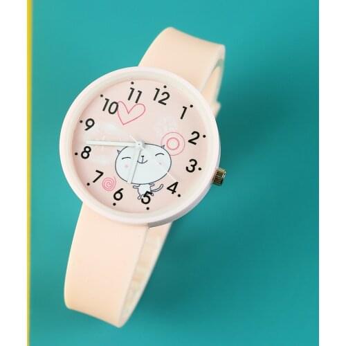 New Soft Rubber Girls Watches For kids Fashion Quartz Wristwatch For Woman Clock Female Hours reloj mujer Montre Femme