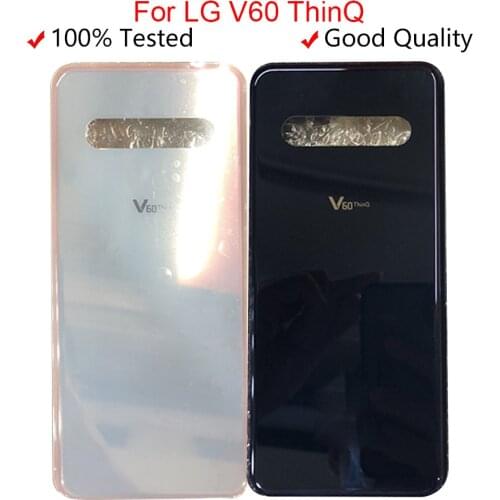 Original Glass For LG V60 ThinQ Battery Cover Back Glass Housing Back Case Backshell For LG V60 Thinq Back Battery Cover