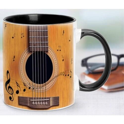 Guitarist Cellist Gifts Mugs Classical Guitar Cello Mug 11oz Ceramic Coffee Mugs Travel Tea Cups