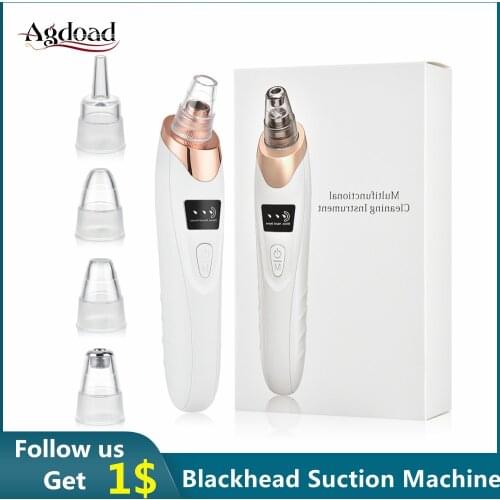 Electric Blackhead Remover Device Acne Pimple Black Heads Sport Exfoliator Suction Facial Cleansing Tools Pore Cleaner Machine