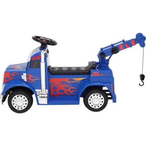 Remote Control Single Drive 6V20W Battery 6V4.5AH 2.4G Music LZ-118B Small Crane (choose One of Blue and Black)