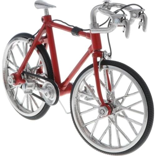 1:16 Scale Alloy Diecast Racing Bike Model Replica Bicycle Cycling Toy Desk Craft Collection Red