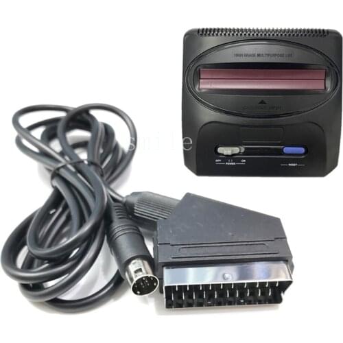 RGB Scart Lead Cable 9 pin V Pin /C Pin For Sega Mega Drive 2 Genesis 2 Megadrive 2 MD2 RGB AV Scart Cable 1.8m