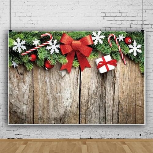 Xmas Christmas Snowflake Gift Wood Board Backdrop Photography Background Photo Studio Props Vinyl