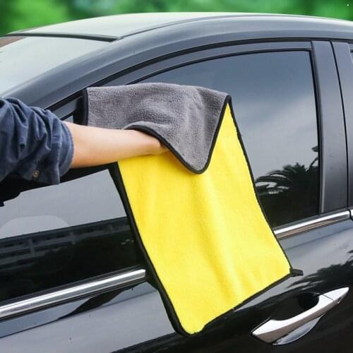 30cm Car Cleaning Scouring Pad Washing Towel Thick Plush Microfiber Dish Towels Fiber Cloth for Kitchen Car Care Wax Polishing