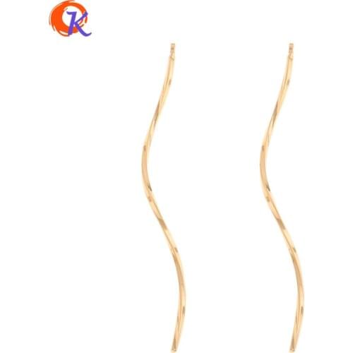 Cordial Design 50Pcs 2*55MM Jewelry Accessories/DIY Making/Charms/Stick Shape/Genuine Gold Plating/Hand Made/Earring Findings