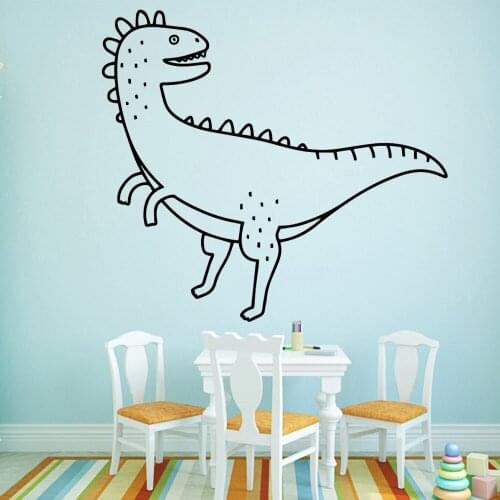 Cute Dinosaur Wall Stickers Self Adhesive Art Wallpaper For Kids Room Living Room Decor Home Decoration Accessories