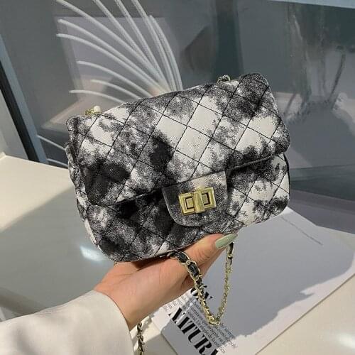 Lattice Flap Crossbody Bag 2021 Summer New High-quality Nylon Womens Designer Handbag Luxury Brand Shoulder Messenger Bag