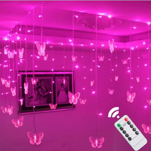 Fairy Lights led Christmas Garland Curtain String Lights indoor 3.5M 220V For Party Home Bedroom Wedding New Year Decoration