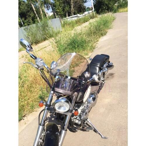 New For Honda Magna Shadow Sabre Spirit 600 750 1100 Nighthawk Rebel 250 Aero ACE RS 700 1969-2017 Moto Windshield Windscreen