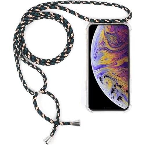 Necklace Crossbody Strap Phone Case For Samsung A02S A10 A12 A20 A32 A42 A50 A52 A71 A72 A80 A90 A5 A6 A7 A8 A9 2018 Case Cover