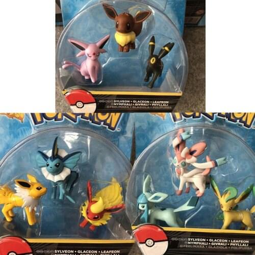 TAKARA TOMY Cartoon Eevees Action & Toys Figure Model Collection Toys for Children Anime Figures Gifts