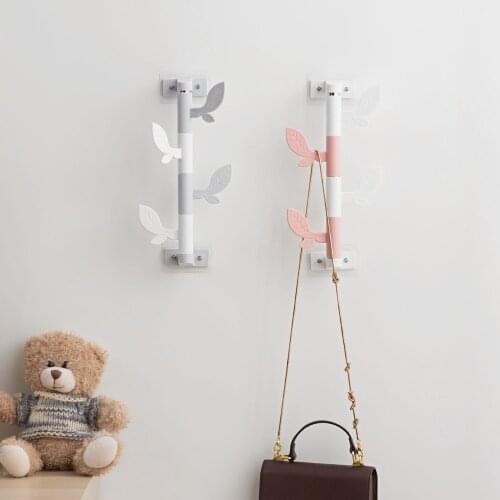 Leaf Shape Storage Hooks For Scarf Belt Key Holder Rack Kitchen Bathroom Organizer Rotatable Storage Hook Home Decoration