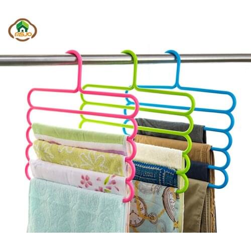 Msjo Clothing Storage Racks Multi Layers Cloth Hanger Hook Scarf Hangers Holder Rack Coat Clothing Organizer Space Saver