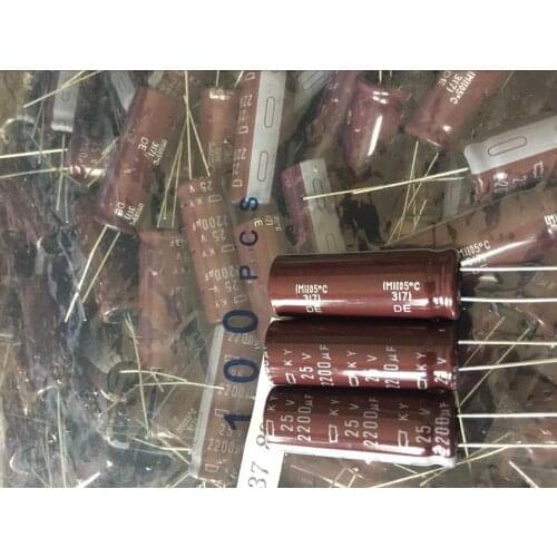 Original new 100% 25V2200UF 13*35 KY aluminum electrolytic capacitors of high frequency and low resistance 105 degree Inductor