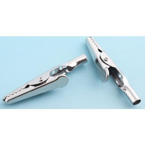 Silver Alligator Clips with teeth 52mm Roach Clips alligator clip metal Alligator clips bulk crocodile clips spring clip