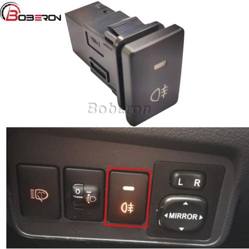 Blue Green Orange Light Car Rear Fog Light Switch Button With Connection Wire For Toyota Corolla 2007-2018
