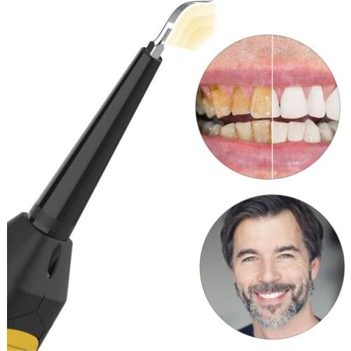 Dental Calculus Remover Electric Plaque Remover Teeth Cleaner Three Gear Adjustable Portable Tooth Cleaning Instrument