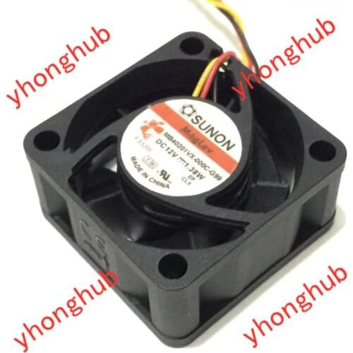 SUNON MB40201VX-000C-G99 DC 12V 1.38W 40x40x20mm Server Cooling Fan