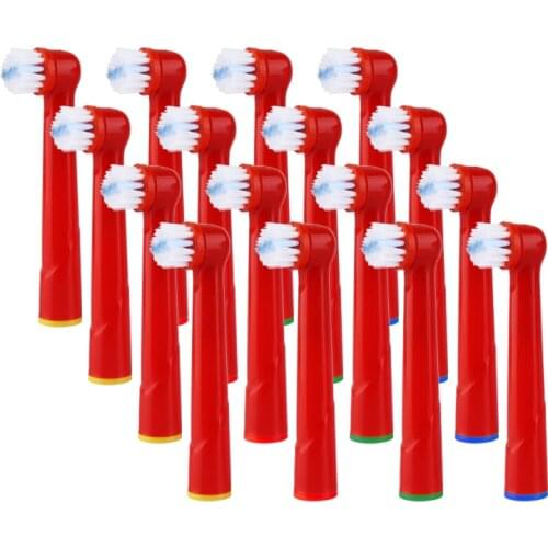 16pcs Replacement Kids Children Tooth Brush Heads For Oral-B Electric Toothbrush Fit Advance Power/Pro Health3D Excel