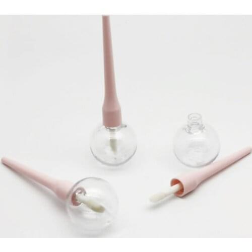 5pcs 6/11ml DIY Pink Lollipop Empty Lipstick Bottle Lipgloss Tube Lip Balm Tube Container With Cap Cosmetic Sample Container