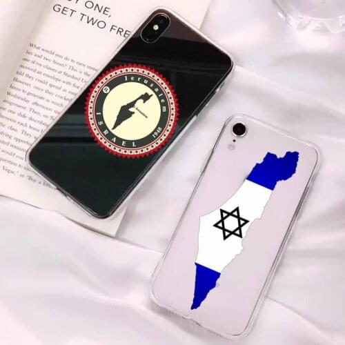Yinuoda israel flag Country banners Israeli Phone Case for iPhone 11 12 pro XS MAX 8 7 6 6S Plus X 5S SE 2020 XR cover