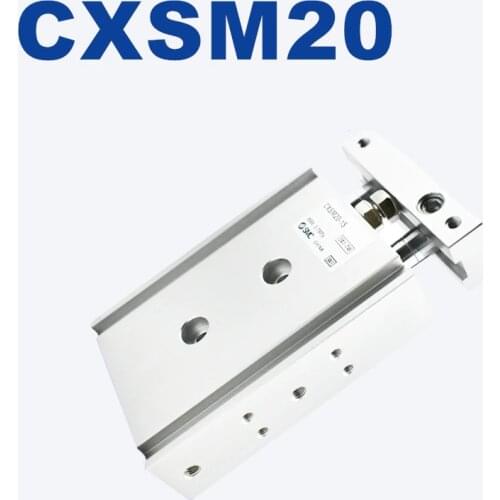 CXSM CXSL SMC CXSM20 CXSL20 Dual Rod Cylinder Basic Typr CXSM20-10 -15 -20 -25 -30 -35 -40 -45 -50 -60 -70 -75 -80 -90 -100