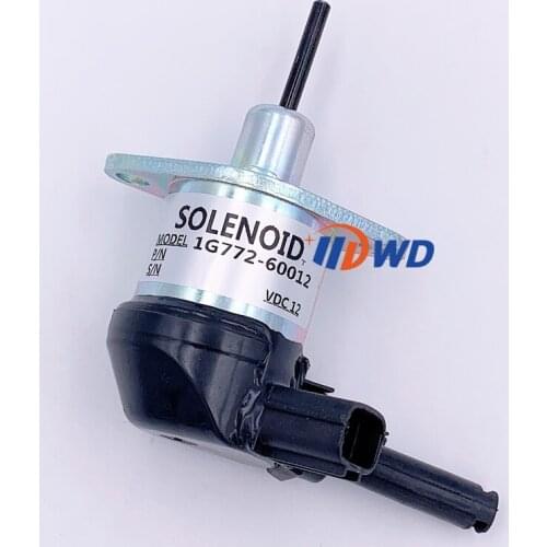 1G772-60010 1G772-60012 1G772-60013 1G772-60014 Stop Solenoid 12V for Kubota - KX057-4 KX080-3T Excavator