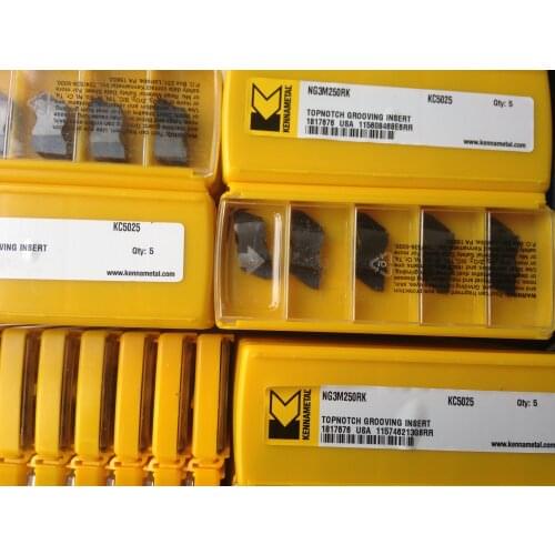 10PCS CARBIDE INSERT NG3M250RK KC5025