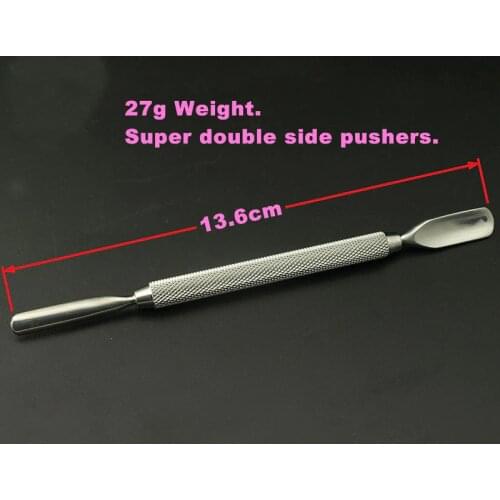 KIMAXCOLA 1PCS Nail File Cuticle Spoon Remover Manicure Trimmer Cuticle Pusher Stainless Steel Nail Tools high qualityBeauty to