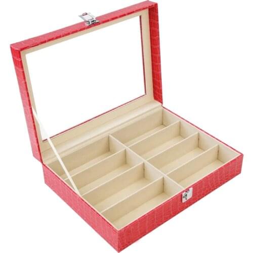 8 Grid Sunglasses Glasses Jewelry Storage Display Case Box Organizer New