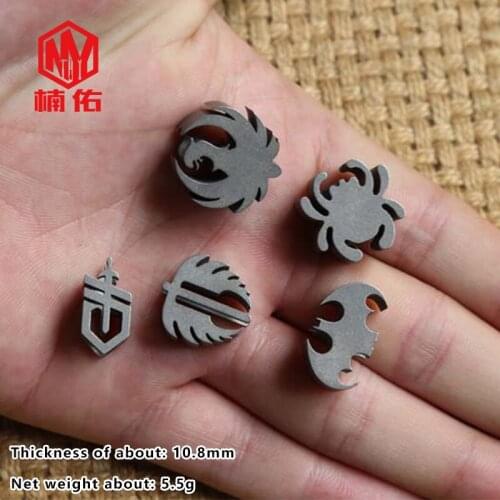 A Variety Of Optional 1PC Titanium Alloy Paracord Knife Beads EDC Tools Outdoor Accessories Bracelet Pendant