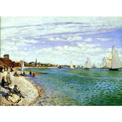 Monet Saint Atlas Regatta scenery Handmade Needlework Embroidery DIY Cross Stitch Kit Crafts 14CT Unprinted Home decoration