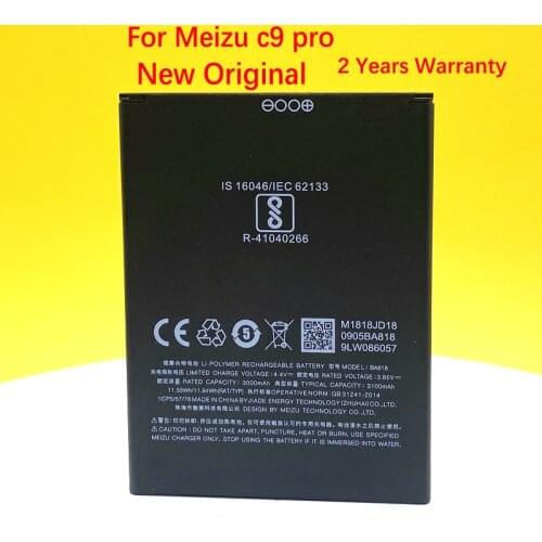 New Original 3100mAh Battery For Meizu c9 pro BA818 Smart Phone +Tracking Number