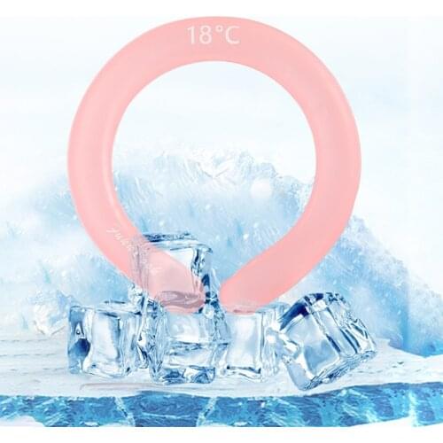 Neck Cooling Tube Summer Cooling Products Cooling Neck Wraps Hands Free Cold Gel Reusable Neck Cooler(3 colors Choose