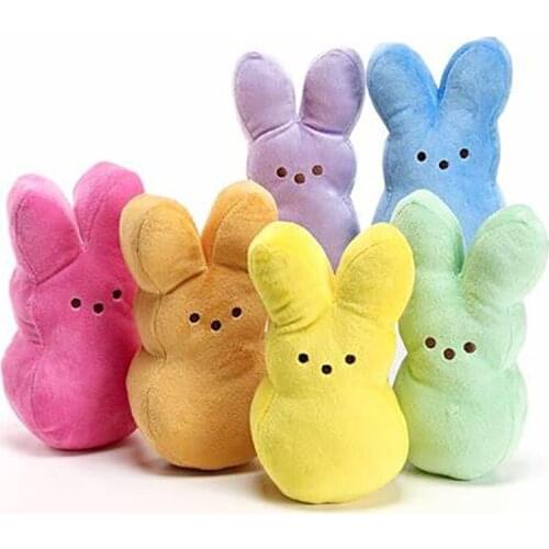 Easter Bunny Peeps Bunny Plush Toys Cute Rabbit Simulation Stuffed Animal Doll For Kids Children Soft Pillow Gifts