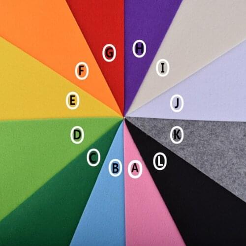 QUANFANG 3mm Thick Felt Non Woven Fabric Polyester Cloth For Sewing Dolls Crafts Home Decoration Pattern Bundle 10pcs 30*30cm