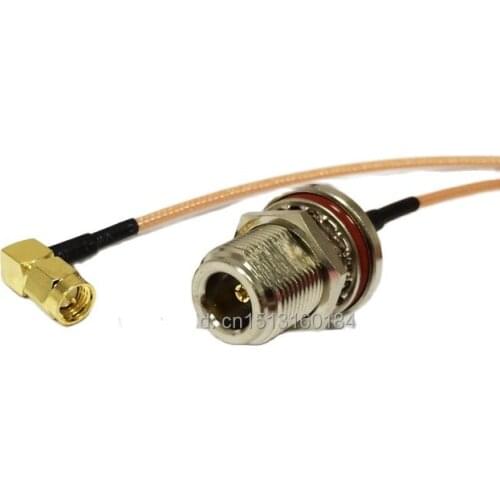 New Modem Connexion Cable SMA Male Plug Right Angle To N Female Jack Connector RG316 Cable 15CM 6inch Adapter RF Pigtail