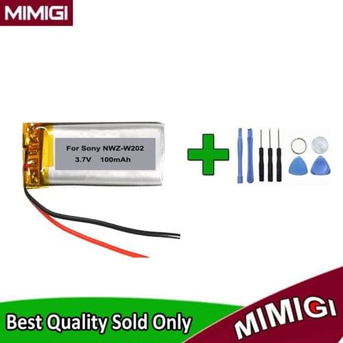 Toolsets + 100mAh Battery For Sony NWZ-W202 SBH80 Bluetooth Earphone Headset Accumulator AKKU