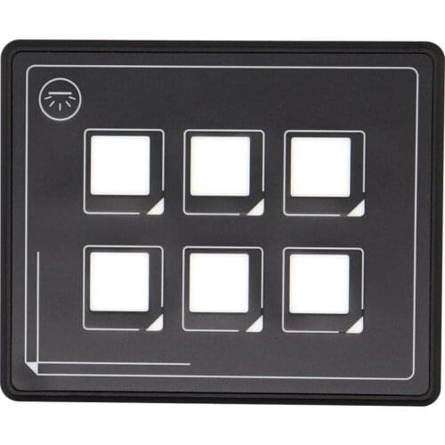 For Truck Marine Boat Jeep Car ATV UTV SUV Universal Car Button Switch Panel 6 Pin Film Waterproof IP66 Circuit Control Switch