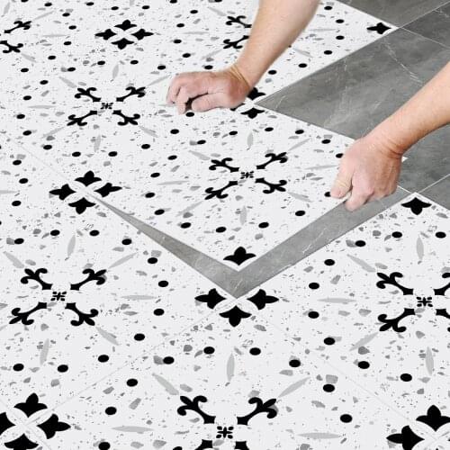 Kitchen and Bathroom Waterproof Non-slip Floor Decoration Living Room Renovation Floor Stickers Living Room Corridor PVC
