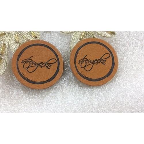 500pcs/lot Custom made Leather Label ,Garment Labels ,PU patch ,Leather patches , Main label for Clothes Jeans Bags