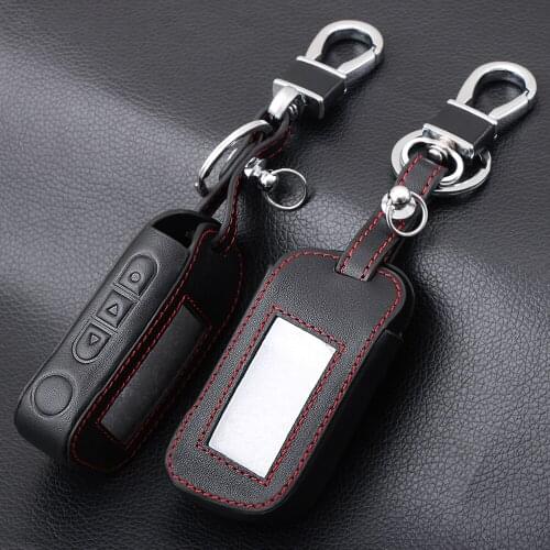 1 PC Hot sale A93 Car Alarm LCD Remote Control Drop shipping Russian Version Key Case Key Fob Chain for Starline A93/A63 Two Way
