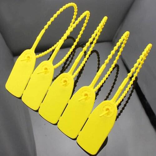 20pcs disposable plastic seal with padlock cable tie 310mm bead type for Container logistics seals