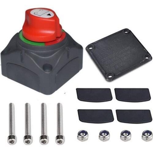 2021New Dual Battery Selector Switch Disconnect for Marine Boat Rv Vehicles 1-2-Both-Off