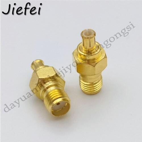 50-500 Pcs New Gold plated SMA Male Plug To MCX Female Jack RF Coax Adapter Connector Straight