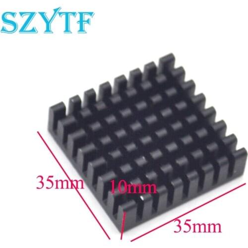 50PCS Heat sink 35*35*10MM (black slot) high-quality radiator